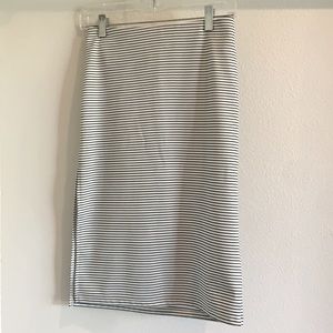 Fitted Pencil Skirt with a High Slit